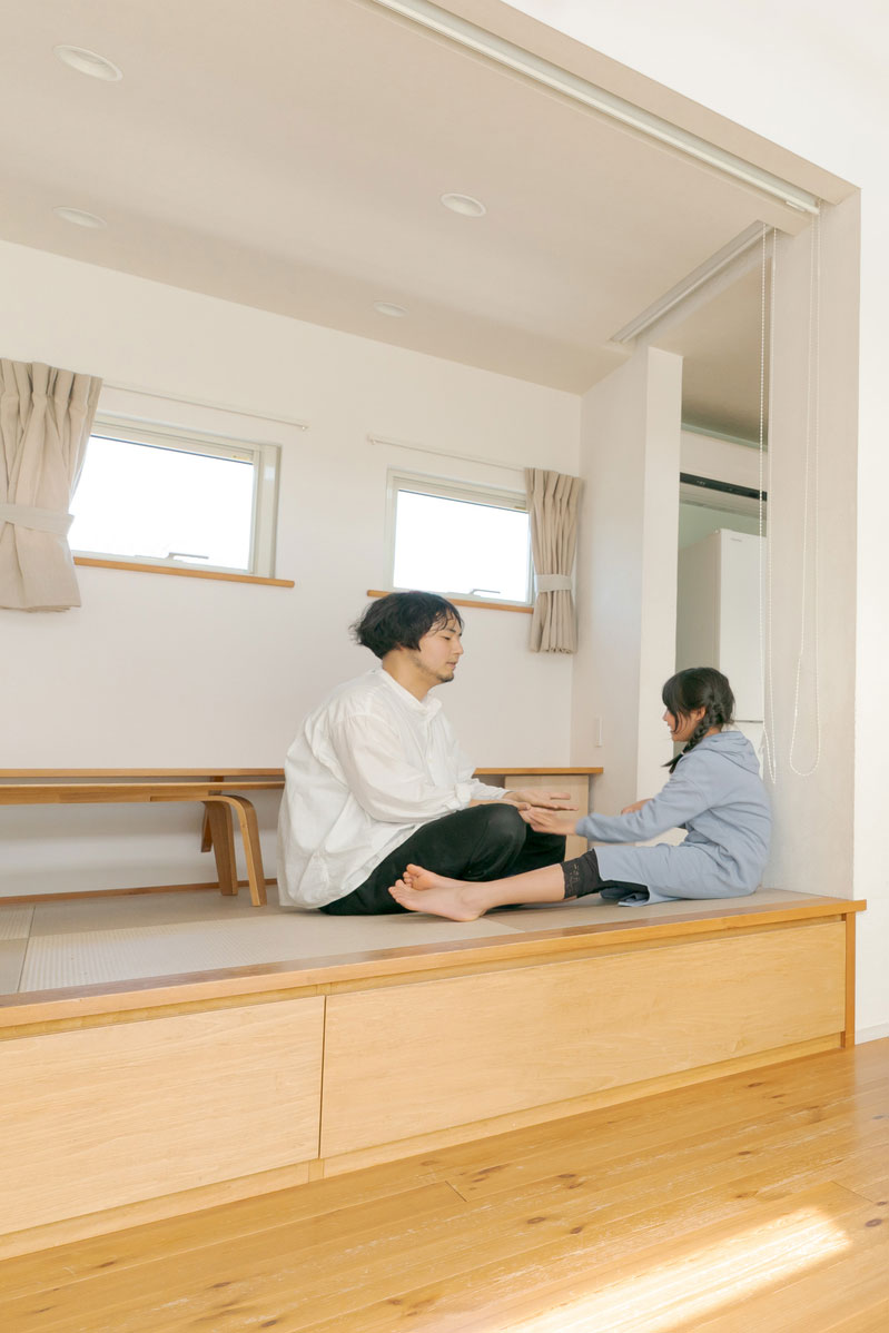 小上がりの畳スペースの活用